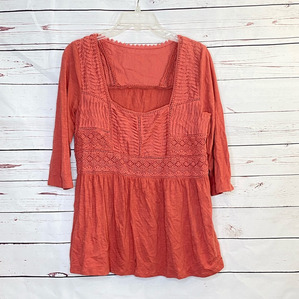 Anthropologie Embroidered Top